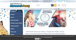 Desktop Screenshot of karneval-party.cz